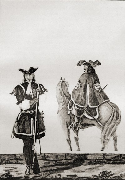Company of Musketeers of King Louis XIV, from 